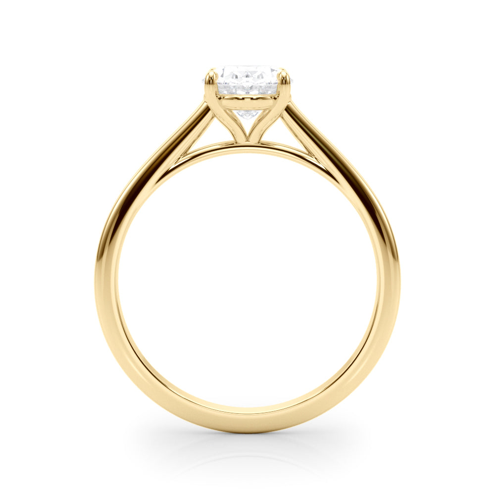 Amelia Oval Lab Grown Diamond Solitaire Engagement Ring IGI Certified-VIRABYANI
